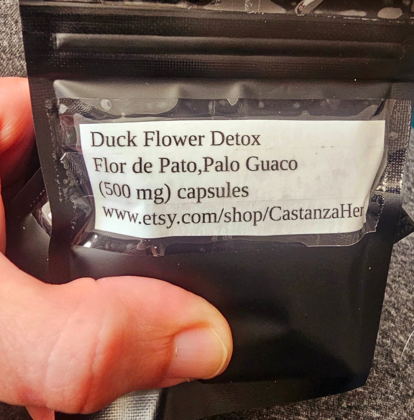 Duck Flower Detox 25 Capsules Flor de Pato, Palo Guaco